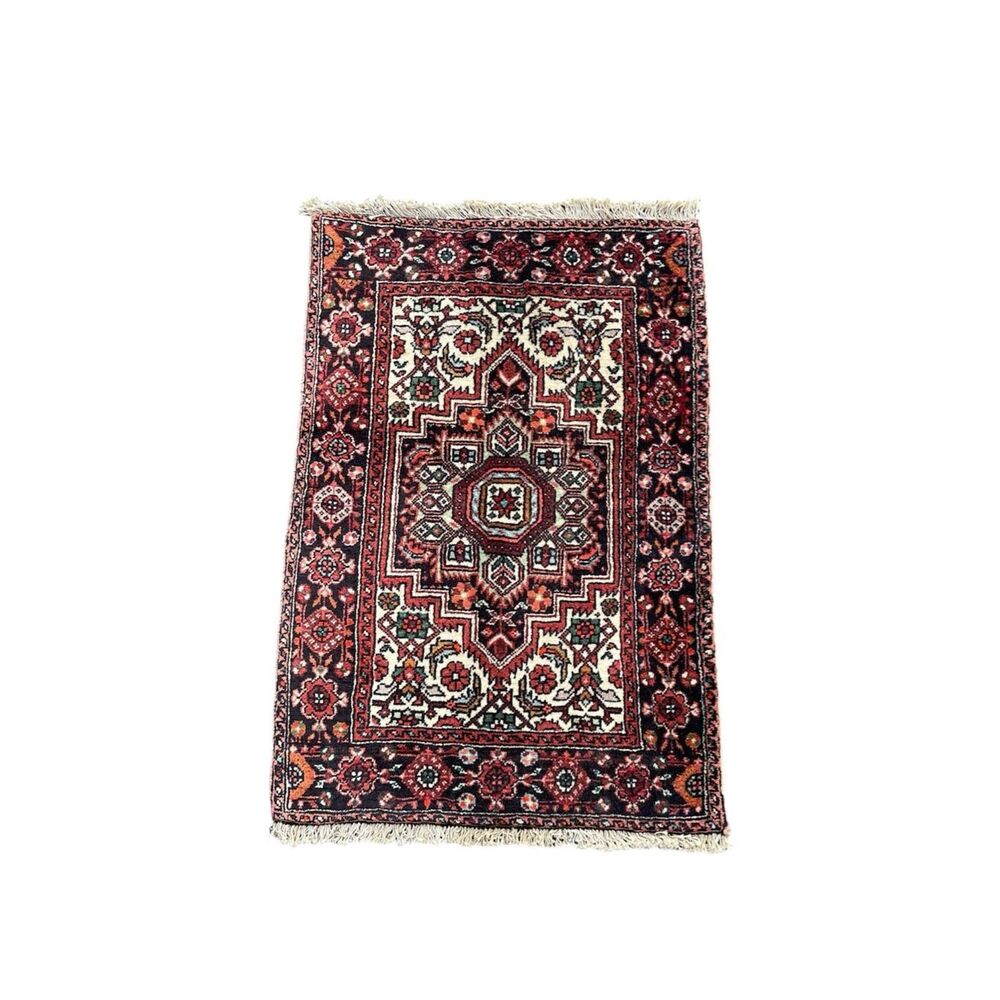 Afshar Bijar 1’ 9” X 2’ 9” Hand-Knotted  Wool Rug